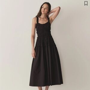 Doen Black Midi Dress